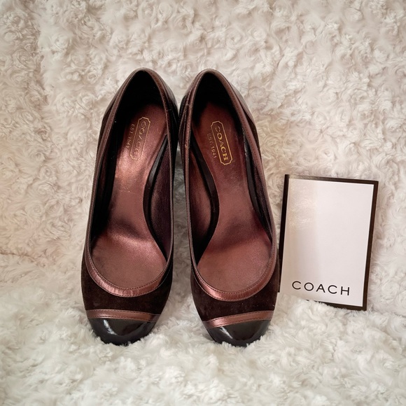 COACH NWT WEDGE HEELS Kerryann style - Picture 3 of 13